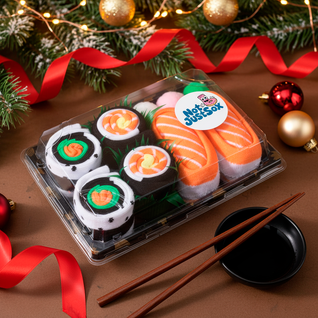 Sushi Box Socks - Watch Their Confusion Turn to Laughter